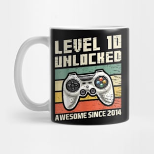 10th Birthday Gamer 10 Year Old Bday Boy Ten Son Mug